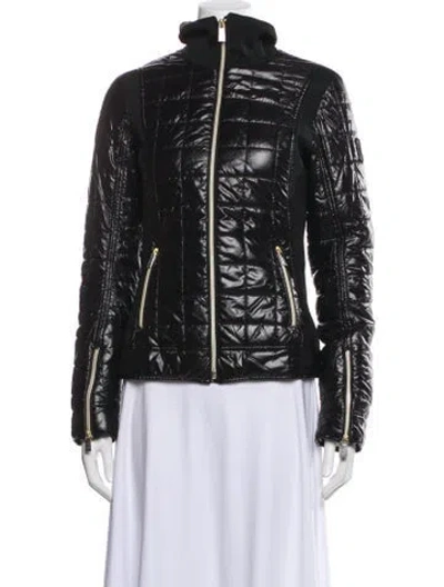 Pre-owned Toni Sailer Printed Down Jacket In Black