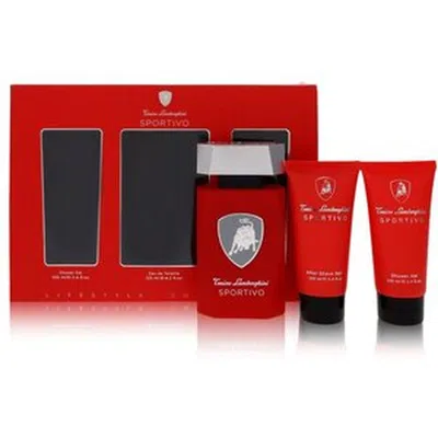 Tonino Lamborghini Men's Sportivo Gift Set Fragrances 810876038416 In Black