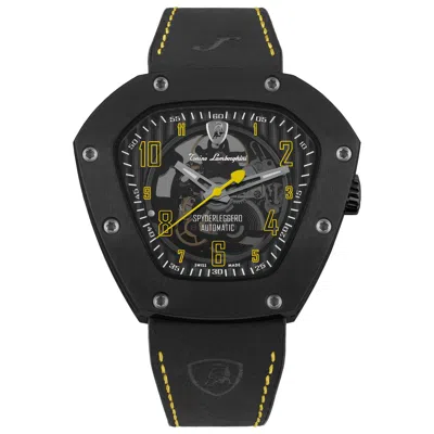 Tonino Lamborghini Spyder Automatic Mens Watch Tlf-t06-3 In Black