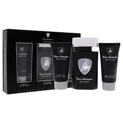 Tonino Lamborghini Mitico By  For Men - 3 Pc Gift Set 4.2oz Edt Spray In Green