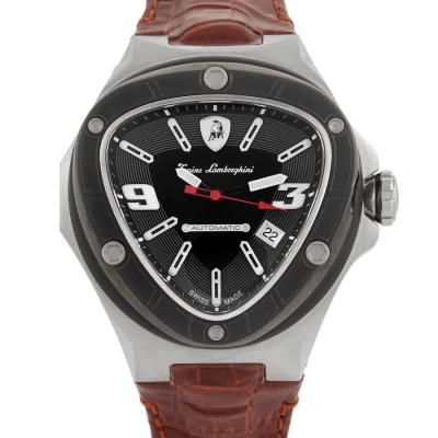 Tonino Lamborghini Spyder Automatic Black Dial Men's Watch Sw8856