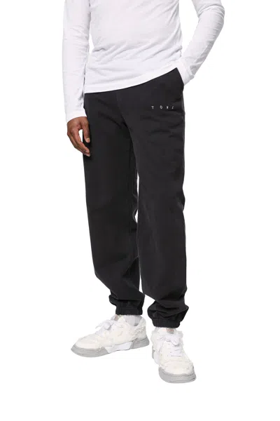 Tons Cotton Embroidered Logo Sweatpants In Black