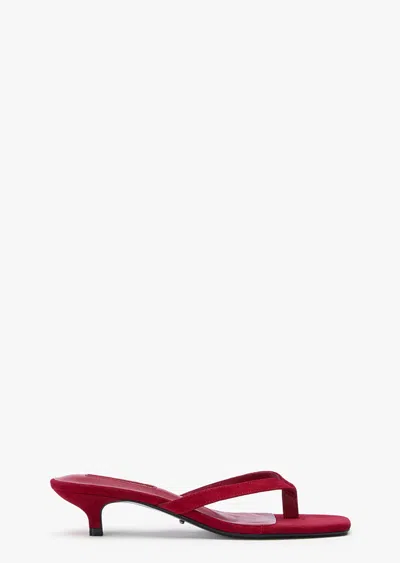 Tony Bianco Annie Scarlet Suede In Red