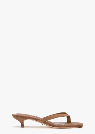 Tony Bianco Annie Taupe Suede In Brown