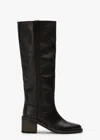 Tony Bianco Apache Black Como Calf Boots In Black Como