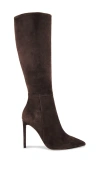 Tony Bianco Apollo Boot In 浓缩咖啡色麂皮