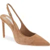 Tony Bianco Asti Slingback Pointed Toe Pump In Brown