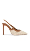 Tony Bianco Athena Natural Crochet/tan In Tan