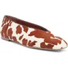 Tony Bianco Bayley Genuine Calf Hair Ballet Flat In Brown