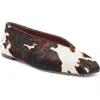 Tony Bianco Bayley Genuine Calf Hair Ballet Flat In Ivory Multi Pony