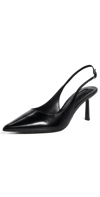 Tony Bianco Baz Heels Black Hi Shine