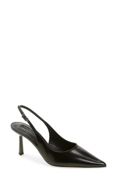 Tony Bianco Baz Pointed Toe Slingback Pump In Black