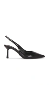 Tony Bianco Baz Sling Back In Black Hi Shine