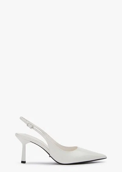 Tony Bianco Bertie Slingback Pump In White Hi Shine