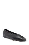 Tony Bianco Bianca Black Nappa Flats In Black Nappa