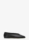 Tony Bianco Bianca Black Nappa Flats In Black Nappa