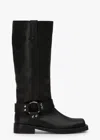 Tony Bianco Boot Biker In Black Wax