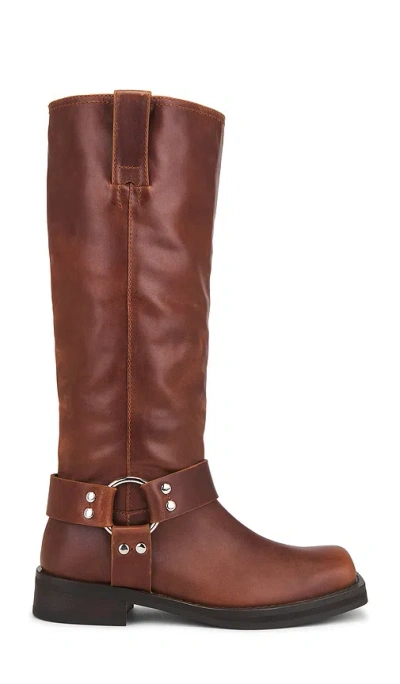 Tony Bianco Biker Boot In Brown