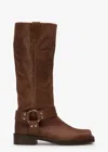 Tony Bianco Biker Saddle Wax Calf Boots In Saddle Wax