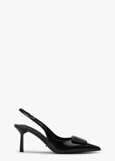 Tony Bianco Bertie Slingback Pump In Black Hi Shine