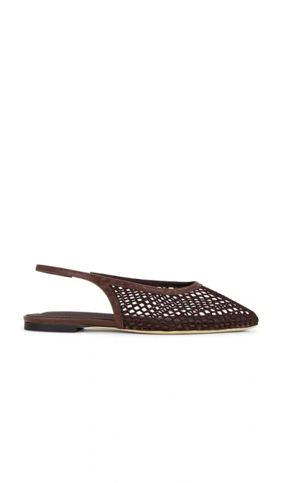 Tony Bianco Bosco Slingback Flat In Brown