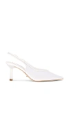 Tony Bianco Breeze Mesh Slingback Heels In White