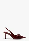 Tony Bianco Quill Slingback In Bordeaux Patent