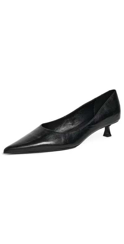 Tony Bianco Cameo Kitten Heel Pumps Black Vintage