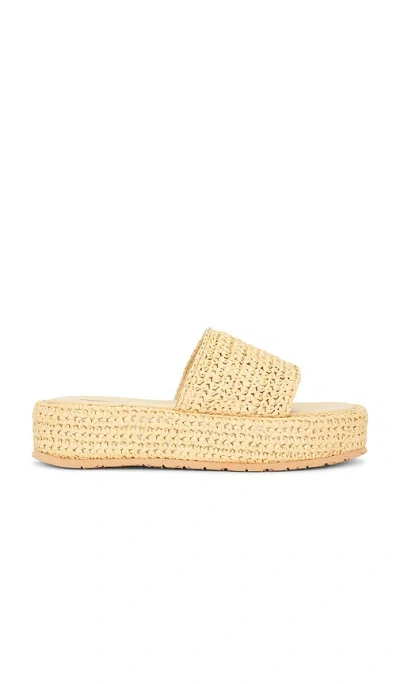 Tony Bianco Capri Sandal In Natural Raffia