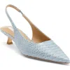 Tony Bianco Catie Slingback Pump In Denim Python