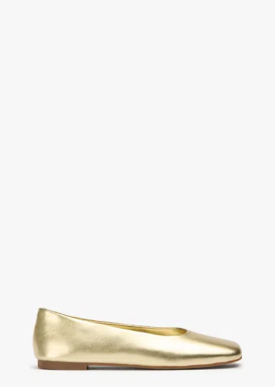 Tony Bianco Celeste Gold Nappa Metallic