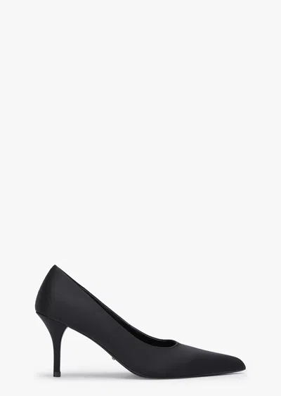 Tony Bianco Chloe Black Satin