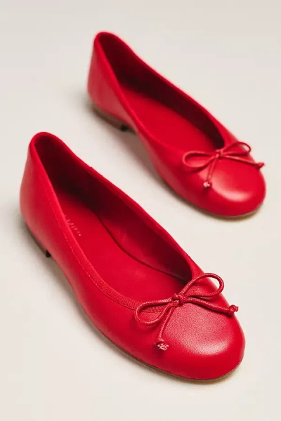 Tony Bianco Comma Flats In Red