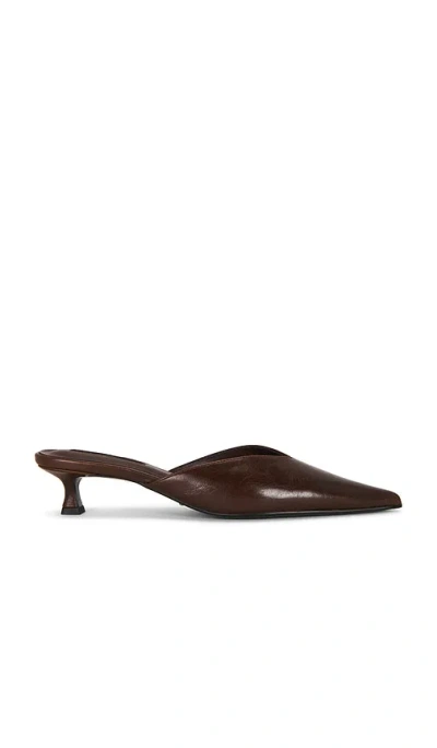 Tony Bianco Connie Heeled Mule In Chocolate