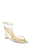 Tony Bianco Corso Ankle Strap Sandal In Gold Nappa Metallic