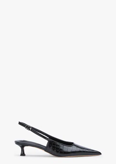 Tony Bianco Crush Black Croc