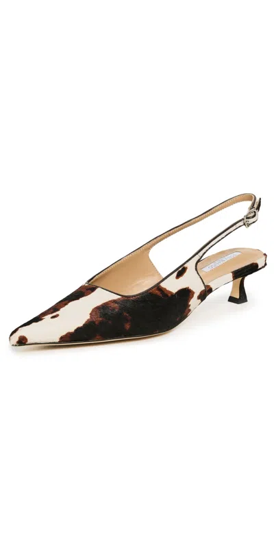 Tony Bianco Crush Slingback Heels Multi Pony In Animal Print