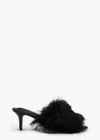 Tony Bianco Daquiri Black Shearling Heels In Black Shearling