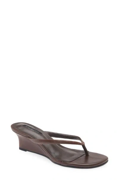 Tony Bianco Edgy Wedge Sandal In Brown