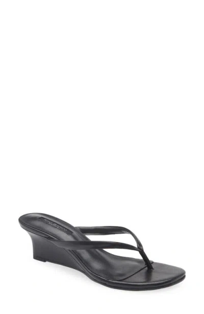Tony Bianco Edgy Wedge Sandals In Black