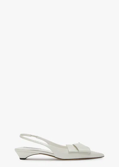Tony Bianco Elijah Flat In White Hi Shine