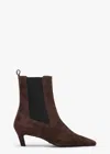 Tony Bianco Prime Choc Como Ankle Boots In Espresso Suede
