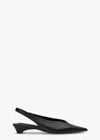 Tony Bianco Esmae Black Nappa Flats In Black Nappa