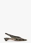 Tony Bianco Esmae Ecru Snake Flats In Ecru Snake