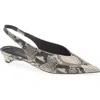 Tony Bianco Esmae Ecru Snake Flats In Ecru Snake