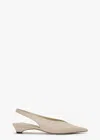 Tony Bianco Esmae Vanilla Nappa Flats In Vanilla Nappa