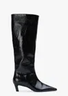 Tony Bianco Evysa Black Croc In Black Croc