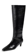 Tony Bianco Evysa Boots Black Croc In Black