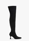 Tony Bianco Fancy Black Stretch Suede In Black Stretch Suede