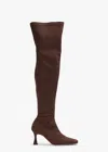 TONY BIANCO FANCY CHOC STRETCH SUEDE